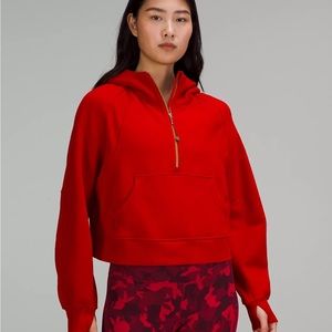 Lululemon New Year Scuba Oversized Half-Zip Hoodie Red SOLD OUT